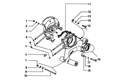 Goujons carter moteur - jeu joints