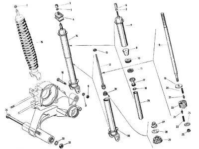 Stoßdämpfer hinten