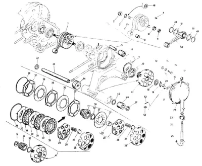 Clutch - crankshaft