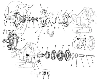 Gearbox - rear brake