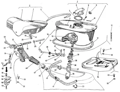Fuel tank - seat