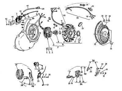 Stator - rotor magneto