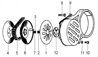 Engine casing cover