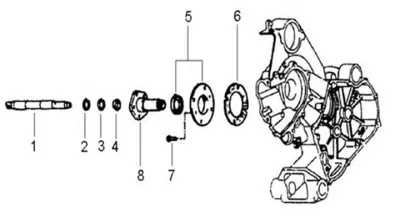 Variator shaft
