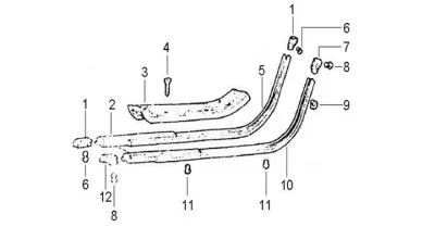 Footboard stripes