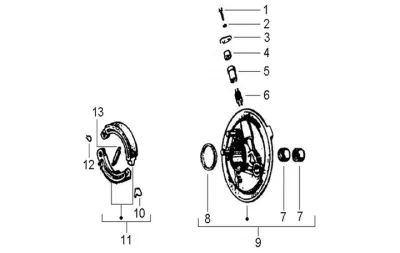 Front brake shoes