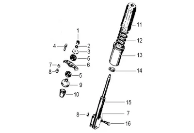 Front shock absorber