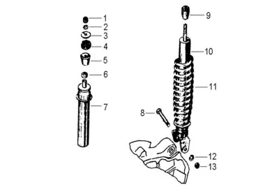 Rear shock absorber