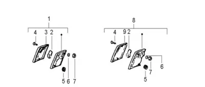 Rear indicators