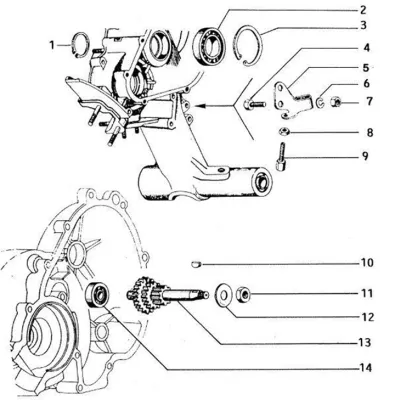 Countershaft gear wheel