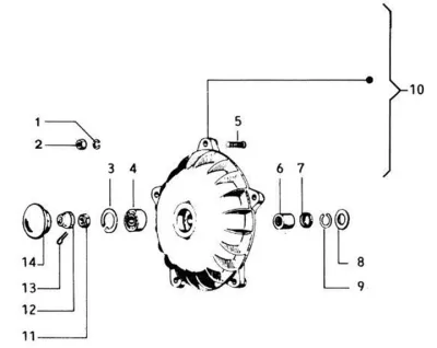Front brake hub