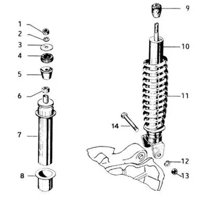 Rear shock absorber