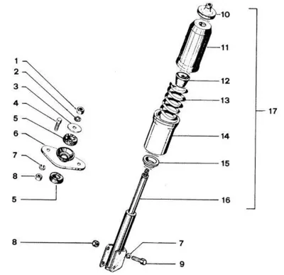Front shock absorber