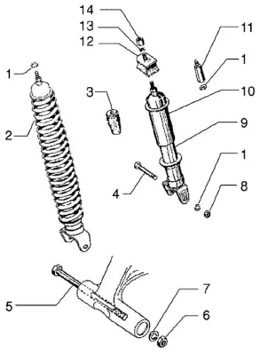 Rear shock absorber