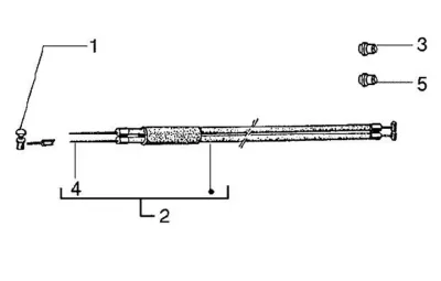 Gear change cable