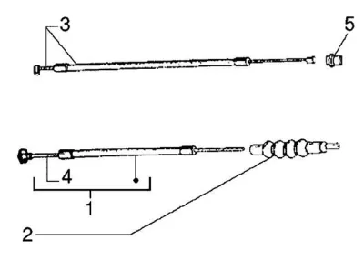 Throttle cable - clutch cable
