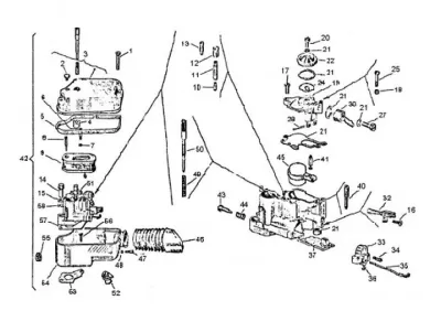 Carburettor - air intake filter