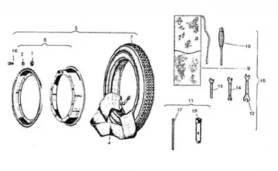 Front/rear wheel
