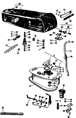 Seat - fuel tank