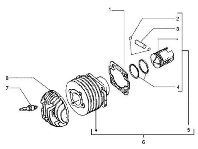 Zylinderhuvud - Cylinder - Kolv