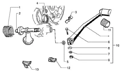 Kickstart lever