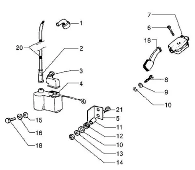 High tension coil