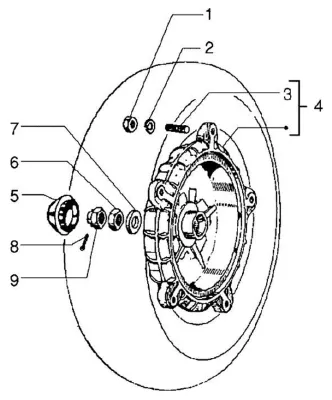 Rear brake hub