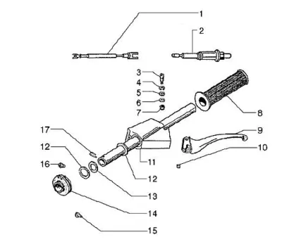 Gear change grip
