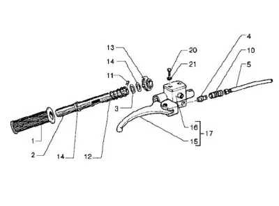 Brake master cylinder right