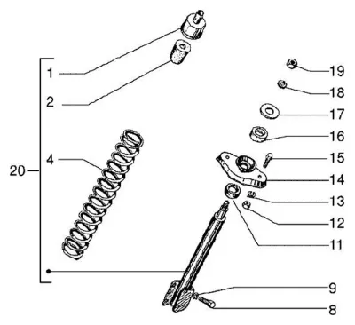 Front shock absorber