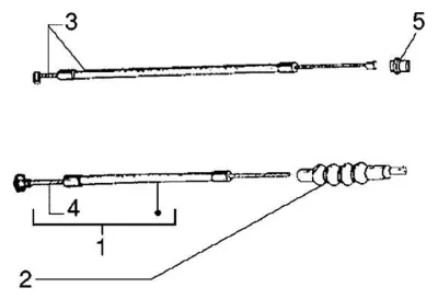 Throttle cable - clutch cable