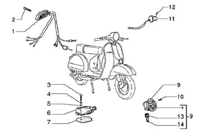 Indicator switch - ignition switch - horn