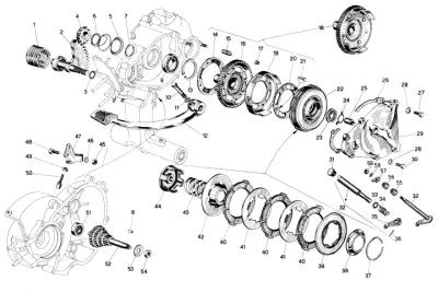 Clutch - kickstart lever