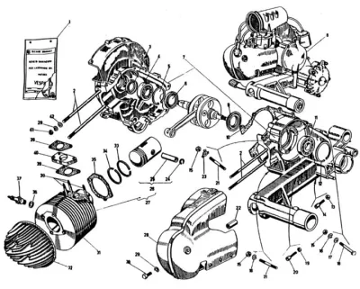 Engine casing - cylinder