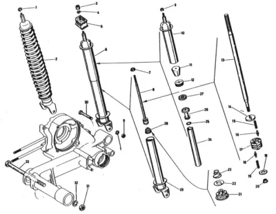 Rear shock absorber