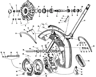 Fork - front wheel
