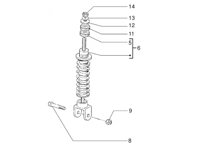 Rear shock absorber