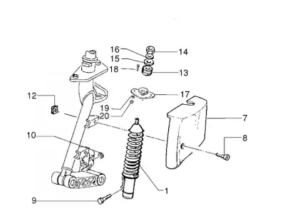 Front shock absorber