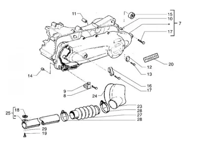 Tapa carcasa de motor