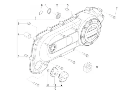 Tapa carcasa de motor