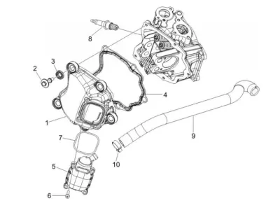 Tapa deflector cilindro