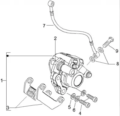 Front brake caliper