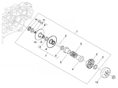 Rear pulley - clutch