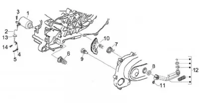 Starter motor - kickstarter