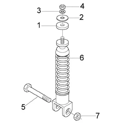Rear shock absorber