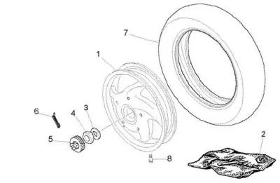 Rear wheel