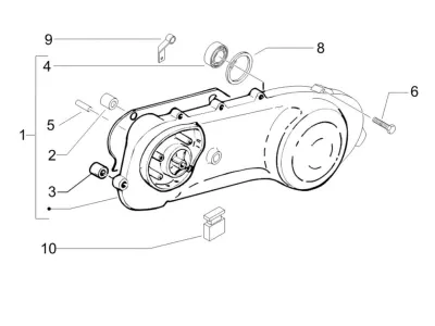Engine casing cover