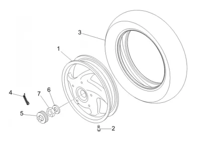 Rear wheel