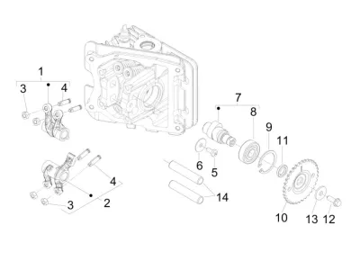 Fixation bras oscillant