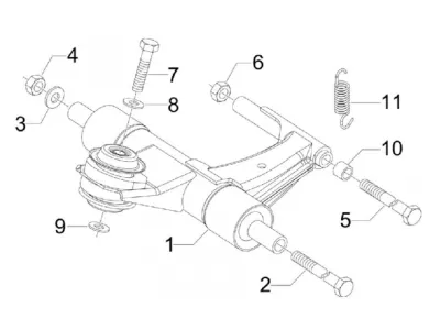 Bras oscillant